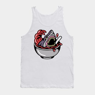 Shark cereal bowl Tank Top